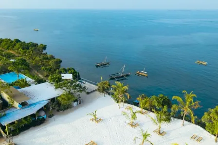 Fumba Town Beach Aerial